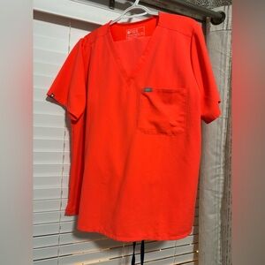 FIGS - Firey Coral Neon Orange